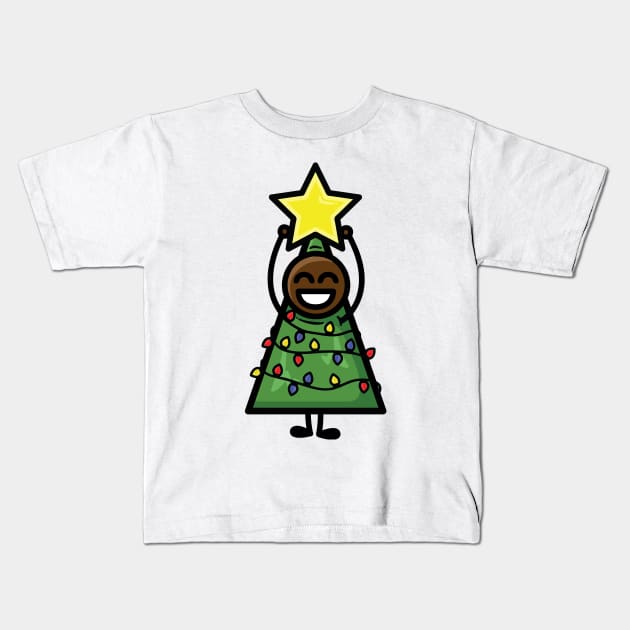 Christmas is Life guy Kids T-Shirt by hoddynoddy